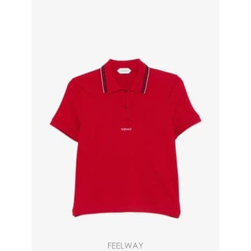26 FW 베르사체 그레카 보더 폴로 셔츠 10259671A18688 TP459674646