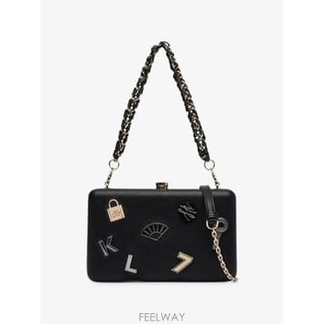 26 FW 칼라거펠트 K 수아레 미노디에르 핀 장식 클러치 B4W300741AW TP459324672