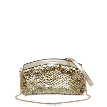26 FW Michael Michael Kors 아테나 스몰 메탈릭 시퀸 장식 컨버터블 클러치 30F6G13