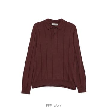 26 FW Canali 골지 니트 폴로 스웨터 C1134MK02483 TP456089963