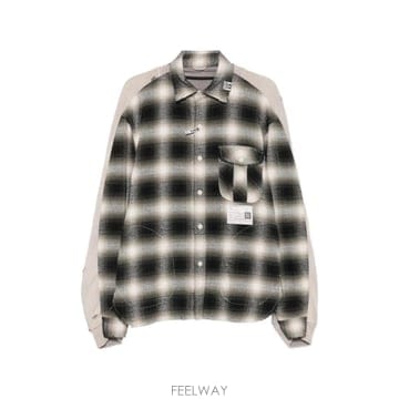 26 FW 메종미하라야스히로 체크 패턴 디스트레스드 이펙트 셔츠 A16SH083 TP454020911
