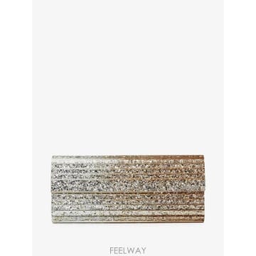 26 FW 지미추 스위티 메탈릭 데그라데 글리터 플렉시 클러치 SWEETIETDG TP459323718