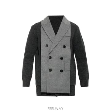 26 FW 사카이 더블 브레스티드 패널 가디건 2608762 TP458194269