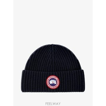 26 FW 캐나다구스 logo patch ribbed knit beanie hat 5107U0 TP45966