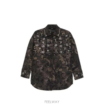 26 FW PINKO 장식 디테일 코트 107916A3LY TP459321205