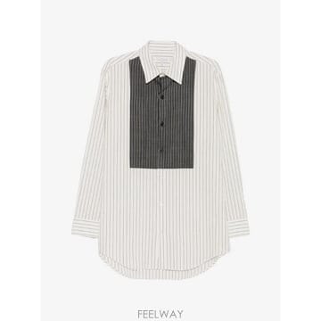 26 FW 요지야마모토 세로 스트라이프 패널 셔츠 HWB42828 TP458187809