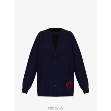 26 FW 아르마니 자수 패치 포켓 가디건 EW004688AF2 TP458587587