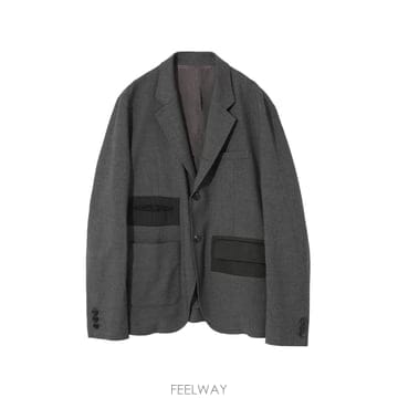26 FW 언더커버 패널 프레이드 디테일 블레이저 UP2D4101 TP458972186