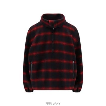 26 FW 발렌시아가 체크 패턴 쿼터 지퍼 재킷 A009IWTUU57 TP459665674
