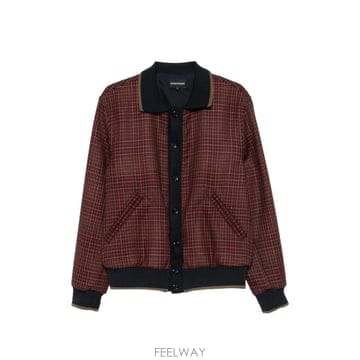 Armani 26 FW �Ƹ����� check pattern button up jacket EM007187TE23217 TP26 FW �Ƹ����� check pattern button up jacket EM007187