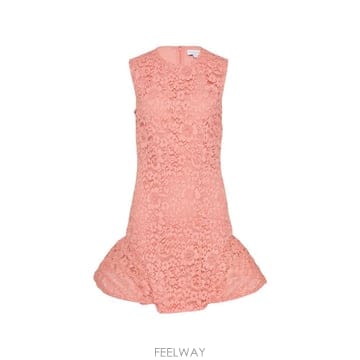 26 FW 스텔라 매카트니 레이스 자수 러플 미니 드레스 PF266A07113IP313 TP458277123