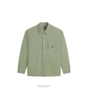 26 FW 타미힐피거 로고 패치 체스트 포켓 셔츠 DM0DM20236 TP459316108