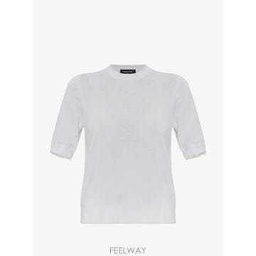 26 FW 파비아나필리피 튤 트리밍 반소매 티셔츠 MAD216F034L93025 TP458270779