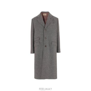 26 FW 발렌티노 가라바니 헤링본 패턴 버진 울 코트 VCAL05B8H TP456552626