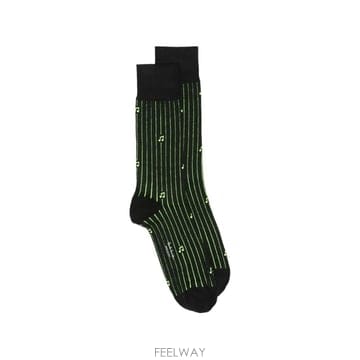 26 FW 폴스미스 음표 프린트 핀스트라이프 양말 M1A800MOW067 TP456056923