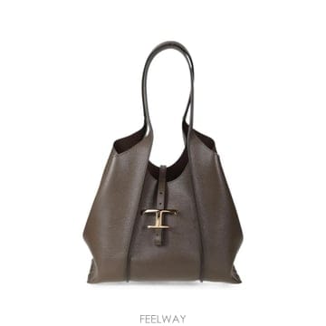 TODS 26 FW ���� T Timeless small shopping bag in leather XBWTSBA02026 FW ���� T Timeless small shopping bag in leather XB