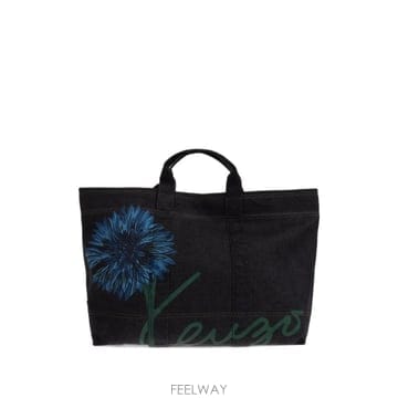 Kenzo 26 FW ���� floral motif denim tote bag FG68SA911F24 TP4596564726 FW ���� floral motif denim tote bag FG68SA911F24 TP