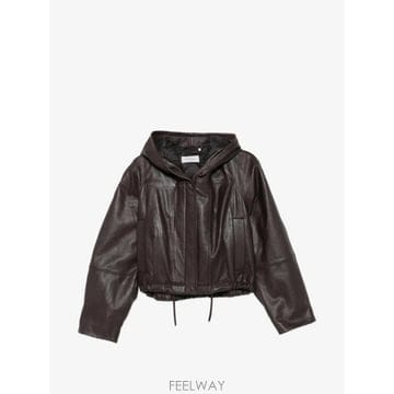 26 FW 스포트막스 후드 레더 재킷 2622446012600 TP459655450