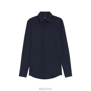 26 FW 보스 스트레치 저지 슬림 핏 셔츠 50567206 TP456211162
