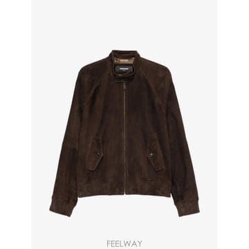 26 FW 디스퀘어드2 버튼 칼라 스웨이드 재킷 S74AM1749D07053 TP456207072