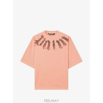 26 FW 팜앤젤스 빅 넥 로고 루즈 티셔츠 PAMAA03F26JR012160 TP458265392