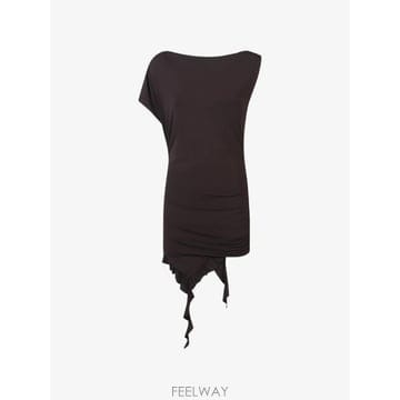 26 FW PINKO 러플 헴 미니 드레스 106605A35E TP456946909