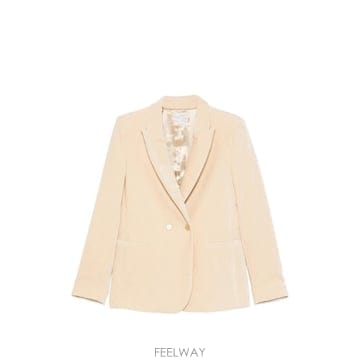 26 FW Forte Forte 벨벳 더블 브레스티드 블레이저 15021MYJACKET TP456030380