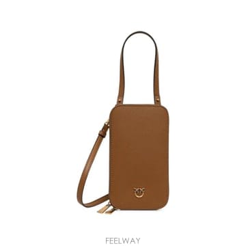 26 FW PINKO 러브 버드 레더 휴대폰 백 106027A0F1 TP458336333
