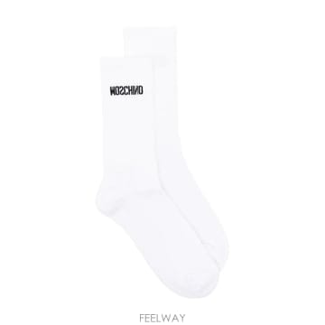 26 FW 모스키노 로고 인타르시아 골지 양말 A34035298 TP457232786