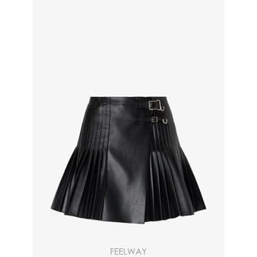 26 FW 에르마노설비노 버클 클로저 플리츠 미니 스커트 D492O362EYU95708 TP456532653