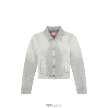 26 FW 디젤 jacket in distressed herringbone denim A1578909Q11