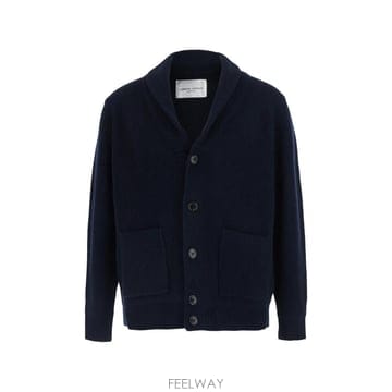 26 FW Roberto Collina 숄 칼라 골지 니트 가디건 263MYB19212 TP459334565