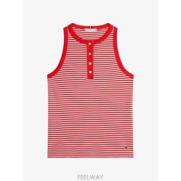 26 FW 타미힐피거 헨리 스트라이프 탑 WW0WW49251 TP458257857