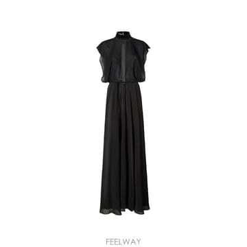 26 FW 펜디 레이스 트리밍 핀턱 플리츠 맥시 드레스 FDD695B1UK TP459647235