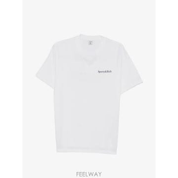26 FW 스포티앤리치 페마 프린트 디테일 티셔츠 TO11977300WH01 TP456317849