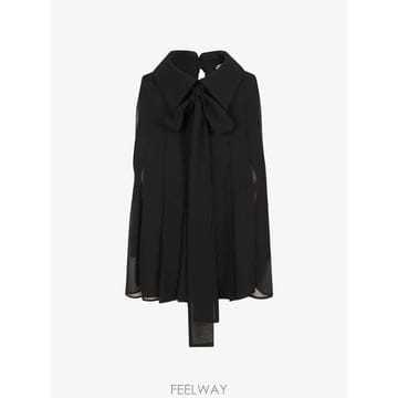 26 FW Elisabetta Franchi 보우 디테일 플리츠 블라우스 CA17666E2 TP4582524