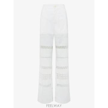 26 FW 마린세르 레이스 패널 팬츠 UPA056AUWOV0045WH20 TP459643411