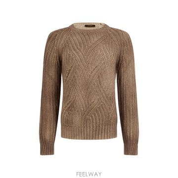26 FW 무레르 Dodecaltc cable knit raglan sleeve sweater DODECAL