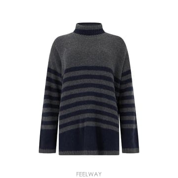 26 FW 무레르 Vera Slx striped ribbed knit sweater VERASLX TP459