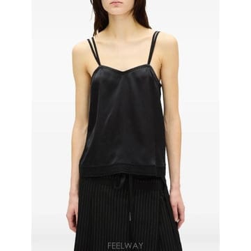 26 FW 앤드뮐미스터 레이스 트리밍 실크 캐미솔 탑 B0014340FA134 TP457771486