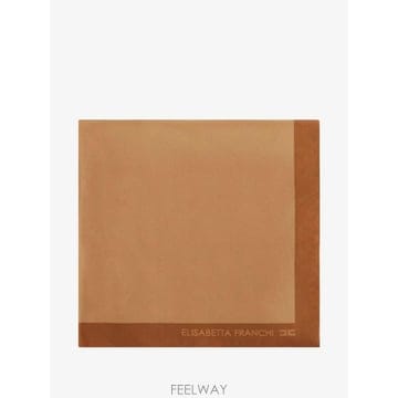 26 FW Elisabetta Franchi 실크 풀라드 스카프 FO03F66E2 TP458239731