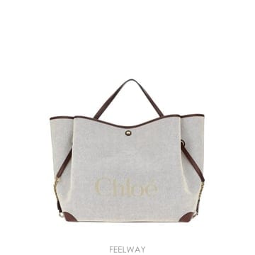26 FW 끌로에 Clover logo print canvas tote bag CH26AS654S63 TP4