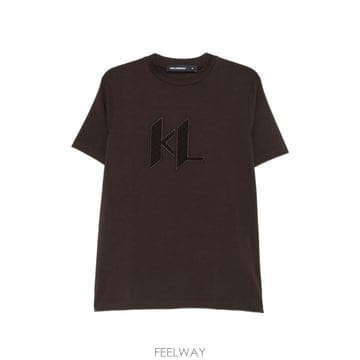 26 FW 칼라거펠트 로고 패치 티셔츠 755047564235 TP459635285