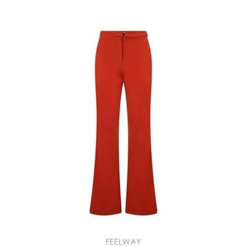 26 FW 무레르 Roonew Wrl buckle detail flared trousers ROONEYWRL