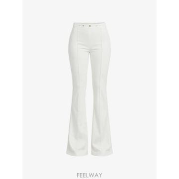 26 FW Elisabetta Franchi 로고 장식 플레어 팬츠 PA19766E2360 TP4596337