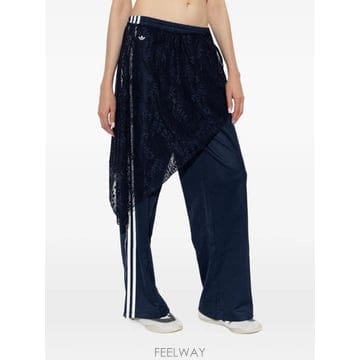 Adidas 26 FW �Ƶ�ٽ� 2in1 Firebird loose track pants with lace mini sk26 FW �Ƶ�ٽ� 2in1 Firebird loose track pants with la