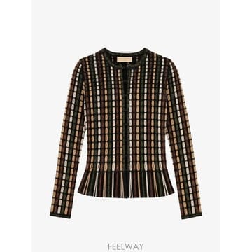 ULLA JOHNSON 26 FW ��� ���� Zora geometric pattern knitted cardigan FA26073926 FW ��� ���� Zora geometric pattern knitted cardiga