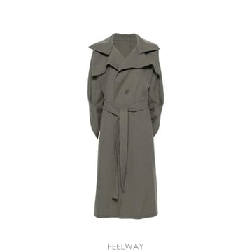 Issey Miyake 26 FW Issey Miyake belted oversized collar coat IM68FA0521226 FW Issey Miyake belted oversized collar coat IM68FA