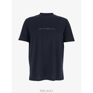 26 FW 아르마니 로고 프린트 티셔츠 EM004583AF13669 TP459629700