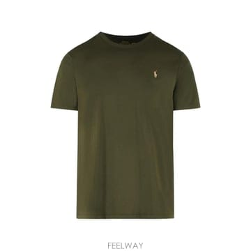 26 FW 폴로 랄프로렌 로고 자수 코튼 티셔츠 710671438540 TP459629300
